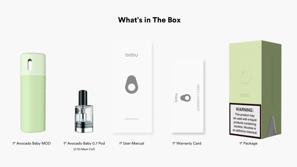 VAPTIO Avocado Baby 酪梨寶寶 商品特色 13