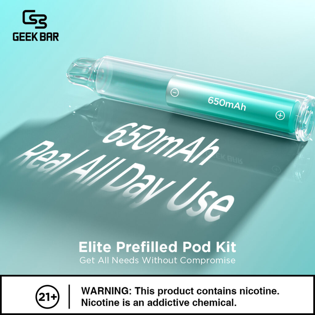 Geek Bar Elite Prefilled Pod Kit 菁英一次性拋棄式電子煙 商品特色 11