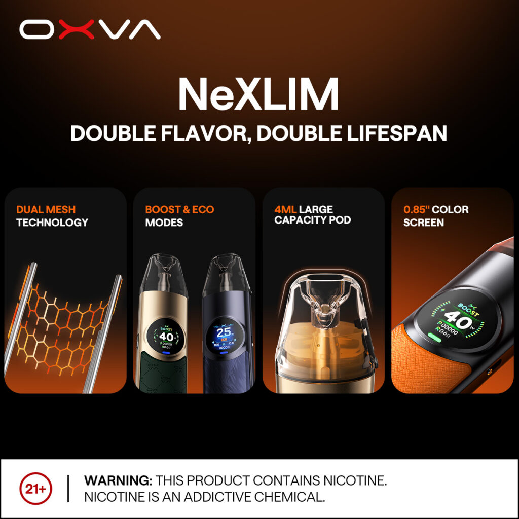 OXVA電子煙-NEXLIM大蠻牛 原廠空煙彈 商品特色 6