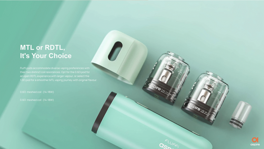 Aspire Fluffi POD 1500mAh 酪梨寶寶 商品特色 6