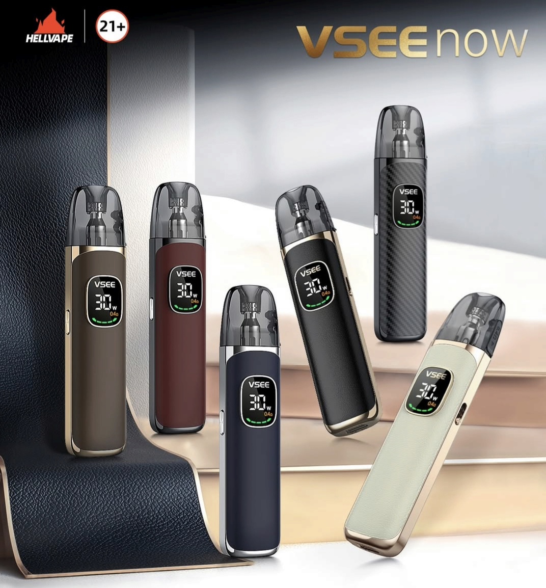 Hellvape VSEE NOW 30W 小煙主機｜大螢幕可調壓、極致口感體驗